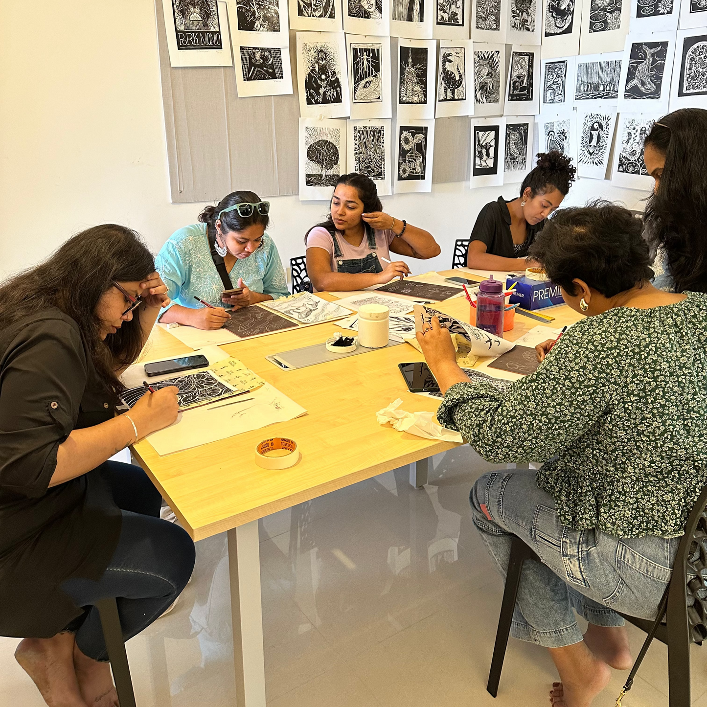 Tote Bag Printing Workshop (lino cut) - with Kapila Nahender Atelier