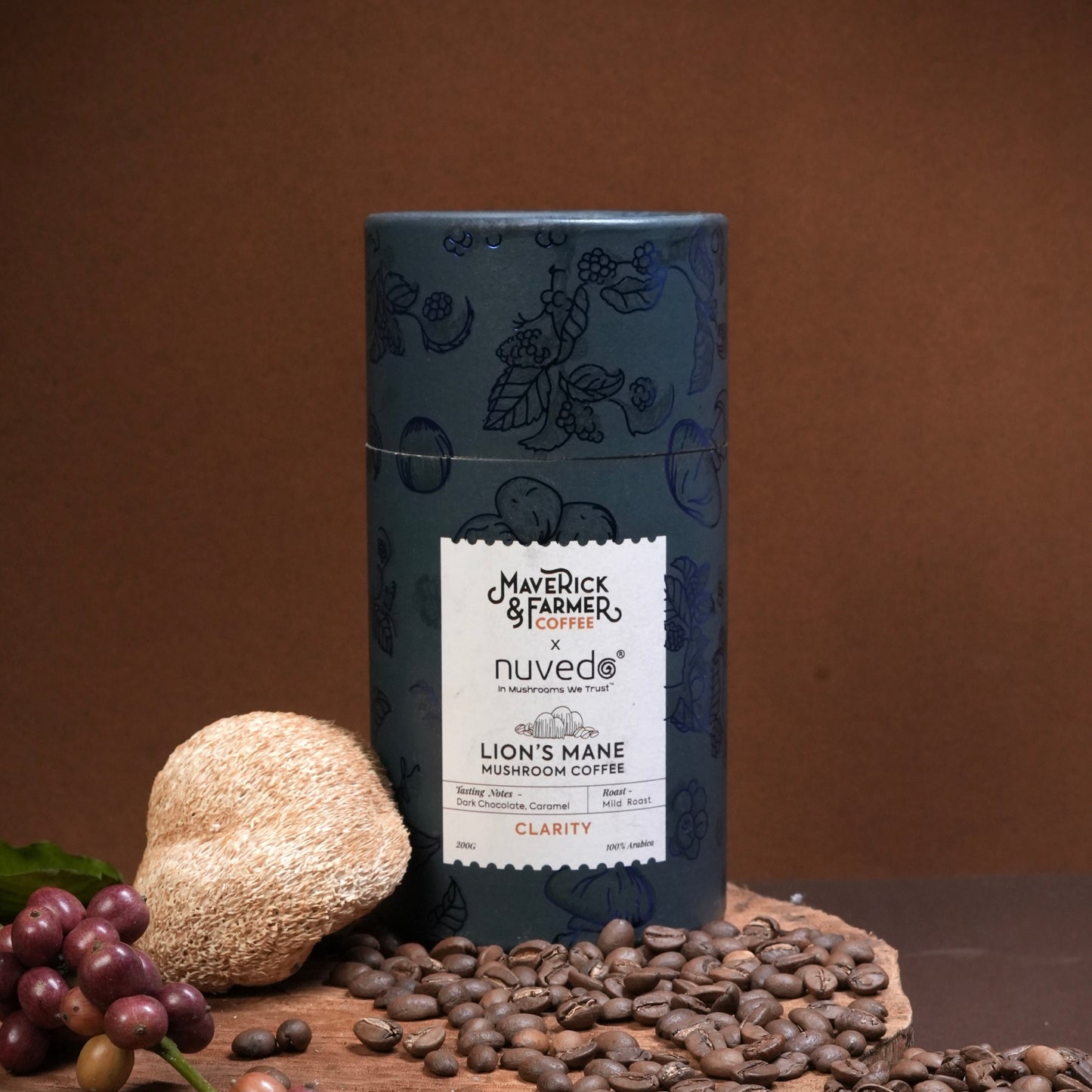 Lion's Mane Mushroom Coffee | 200 gm whole bean or ground