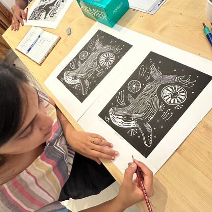 Tote Bag Printing Workshop (lino cut) - with Kapila Nahender Atelier