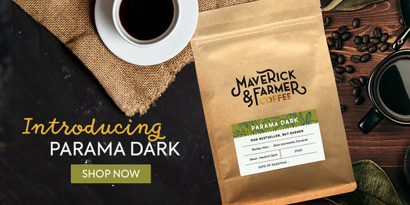 dark roast coffee parama dark from maverick and farmer